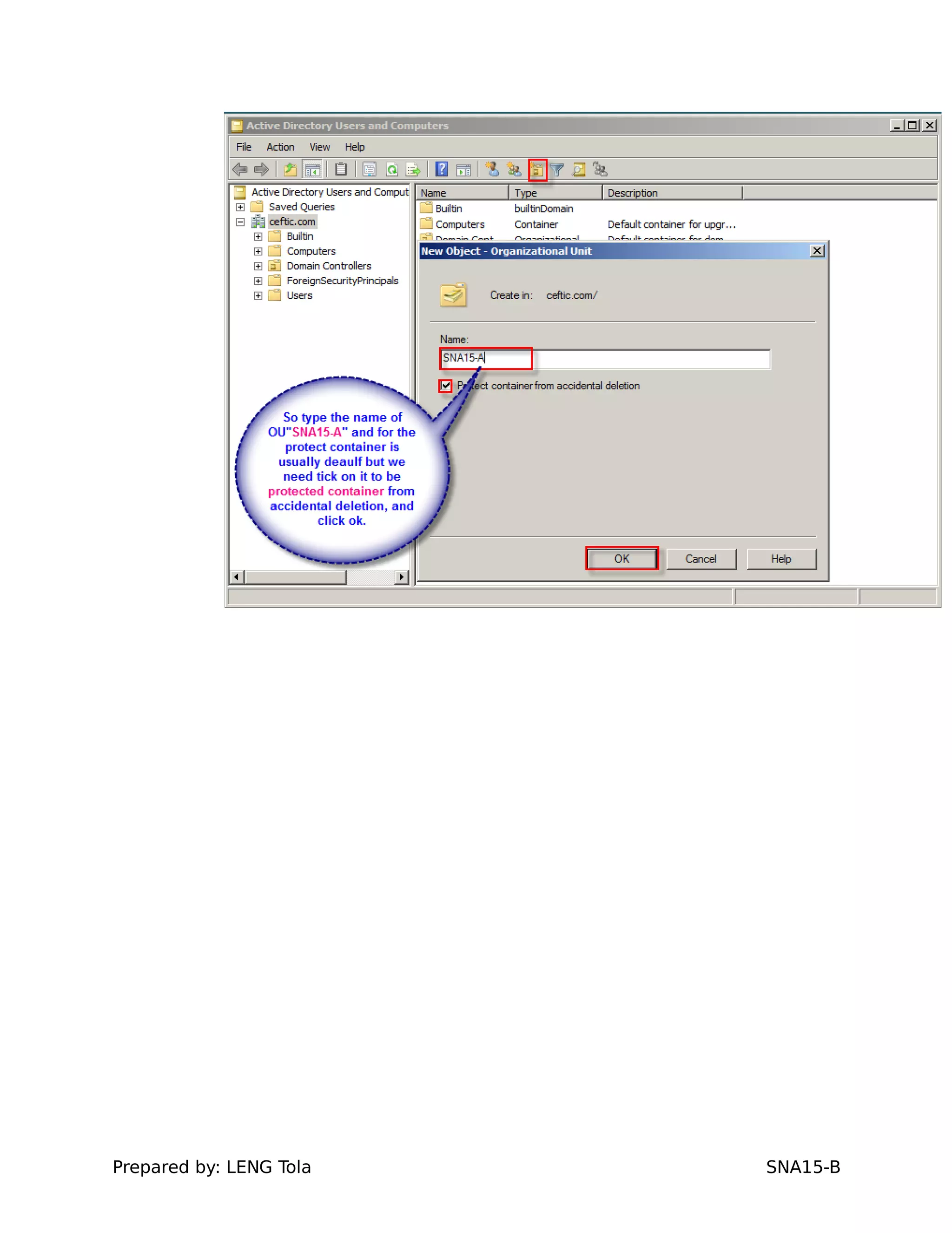 Prepared by: LENG Tola SNA15-B
 