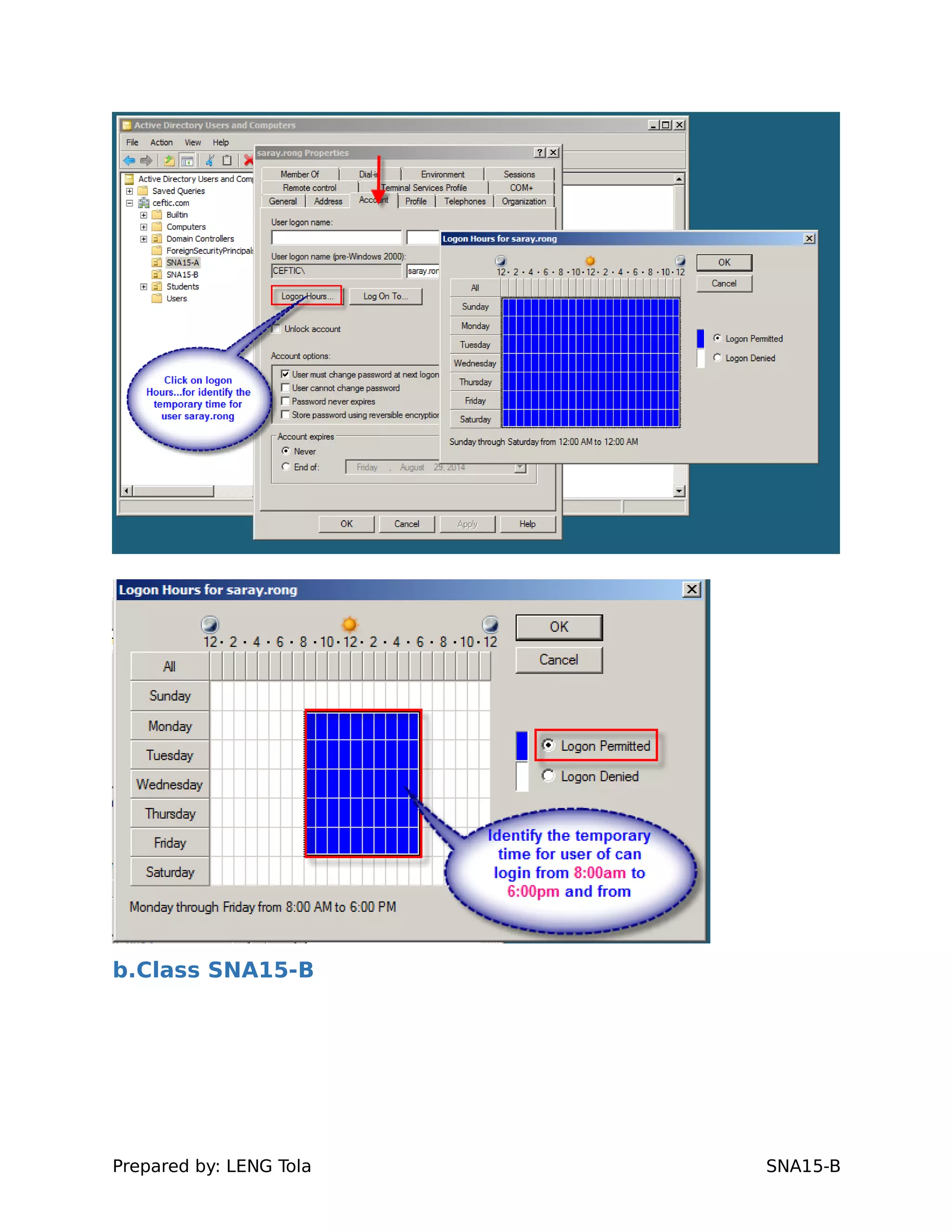 b.Class SNA15-B
Prepared by: LENG Tola SNA15-B
 