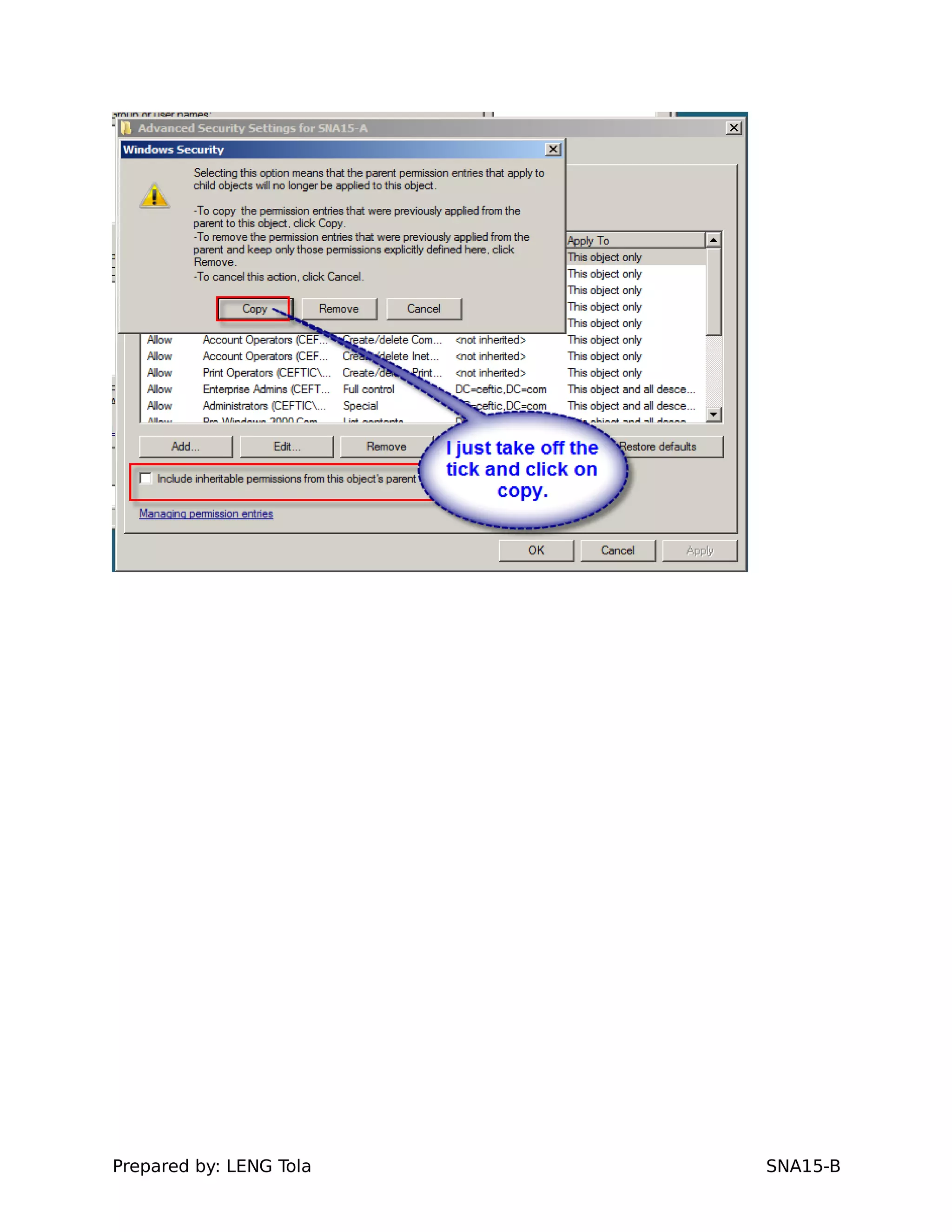 Prepared by: LENG Tola SNA15-B
 