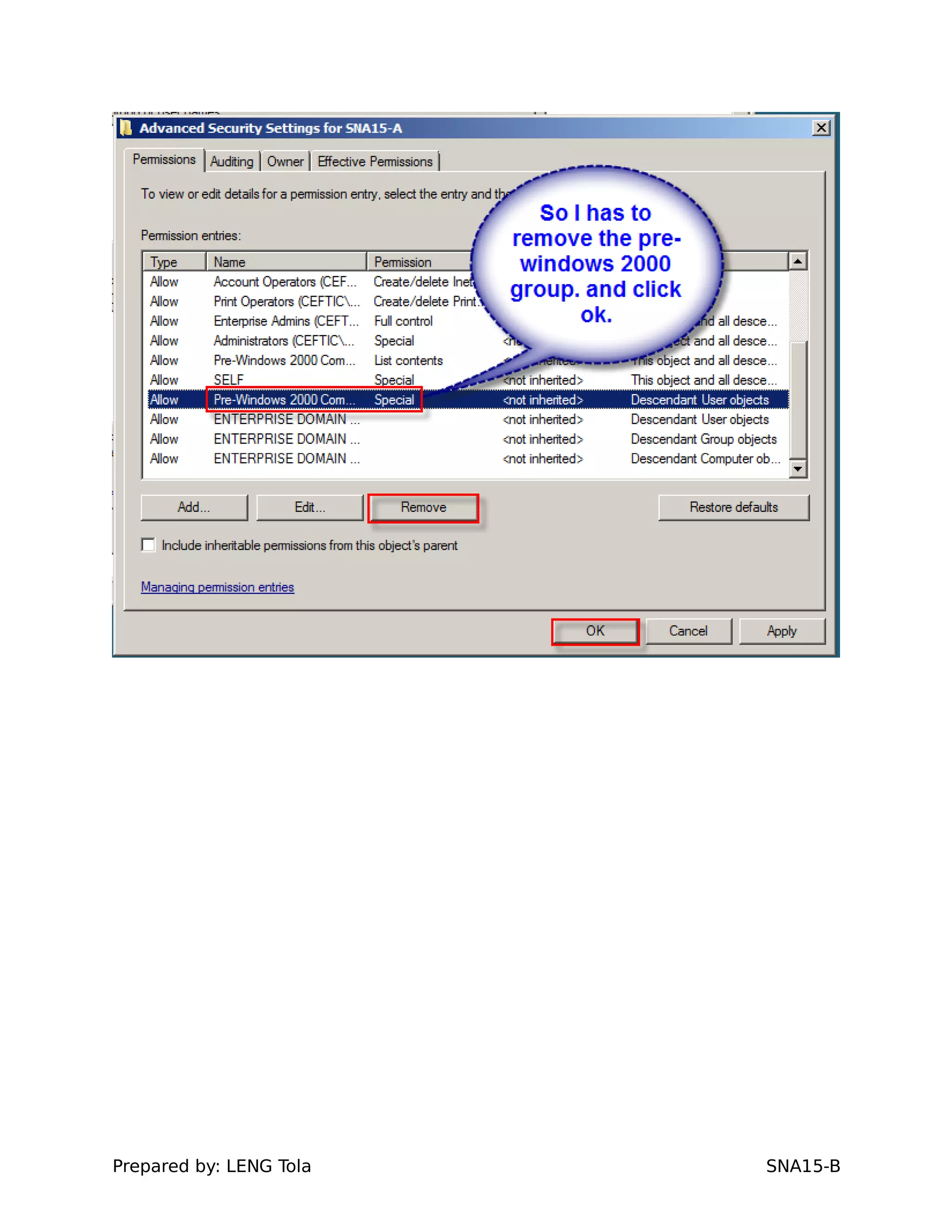 Prepared by: LENG Tola SNA15-B
 