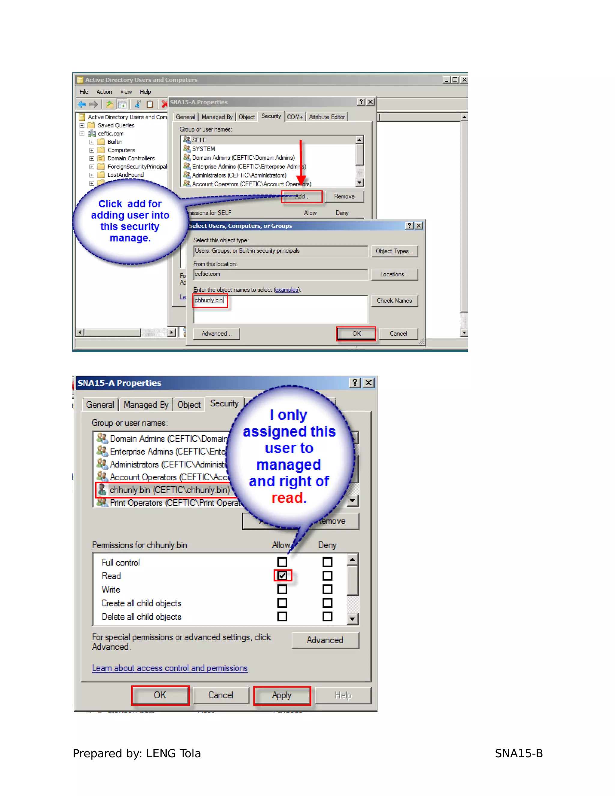 Prepared by: LENG Tola SNA15-B
 