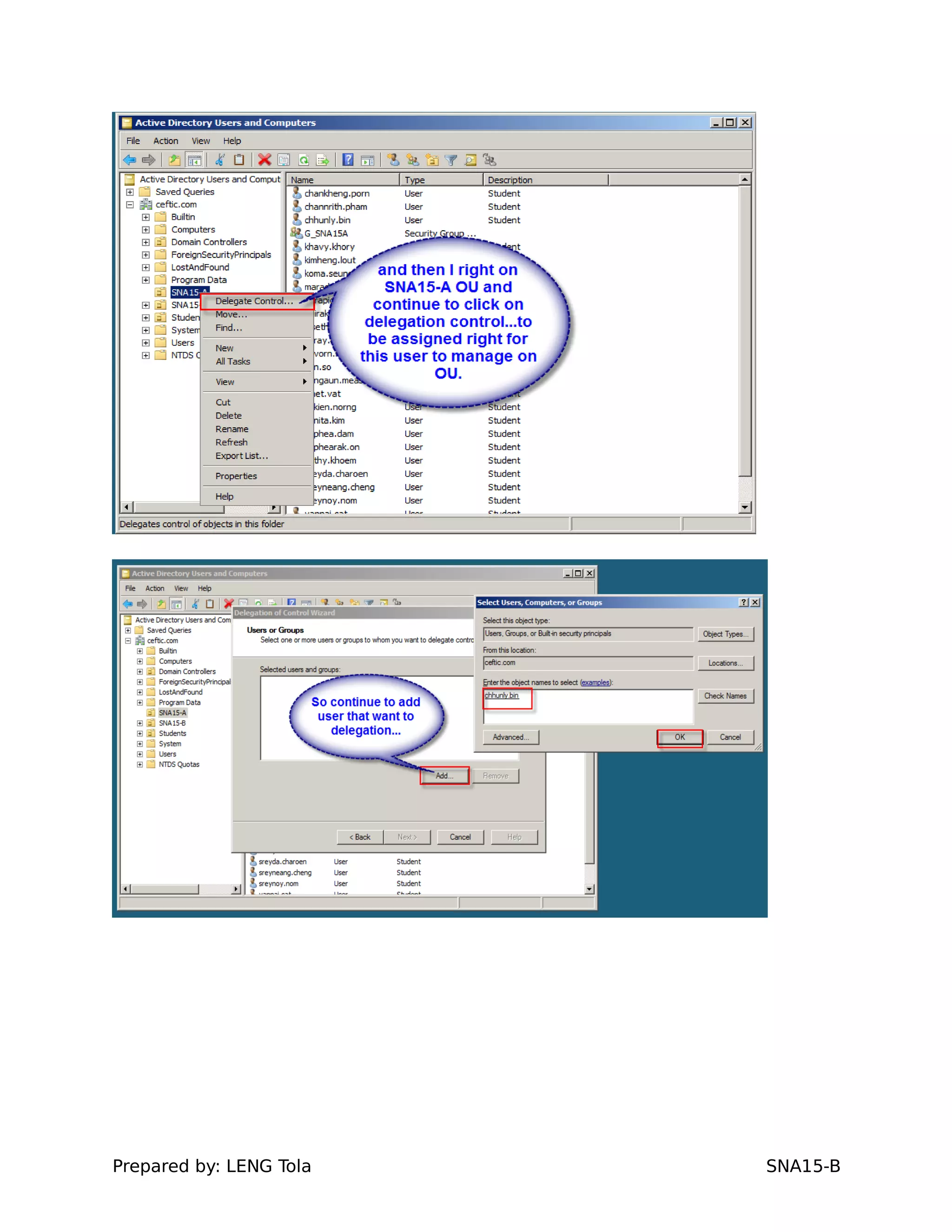 Prepared by: LENG Tola SNA15-B
 