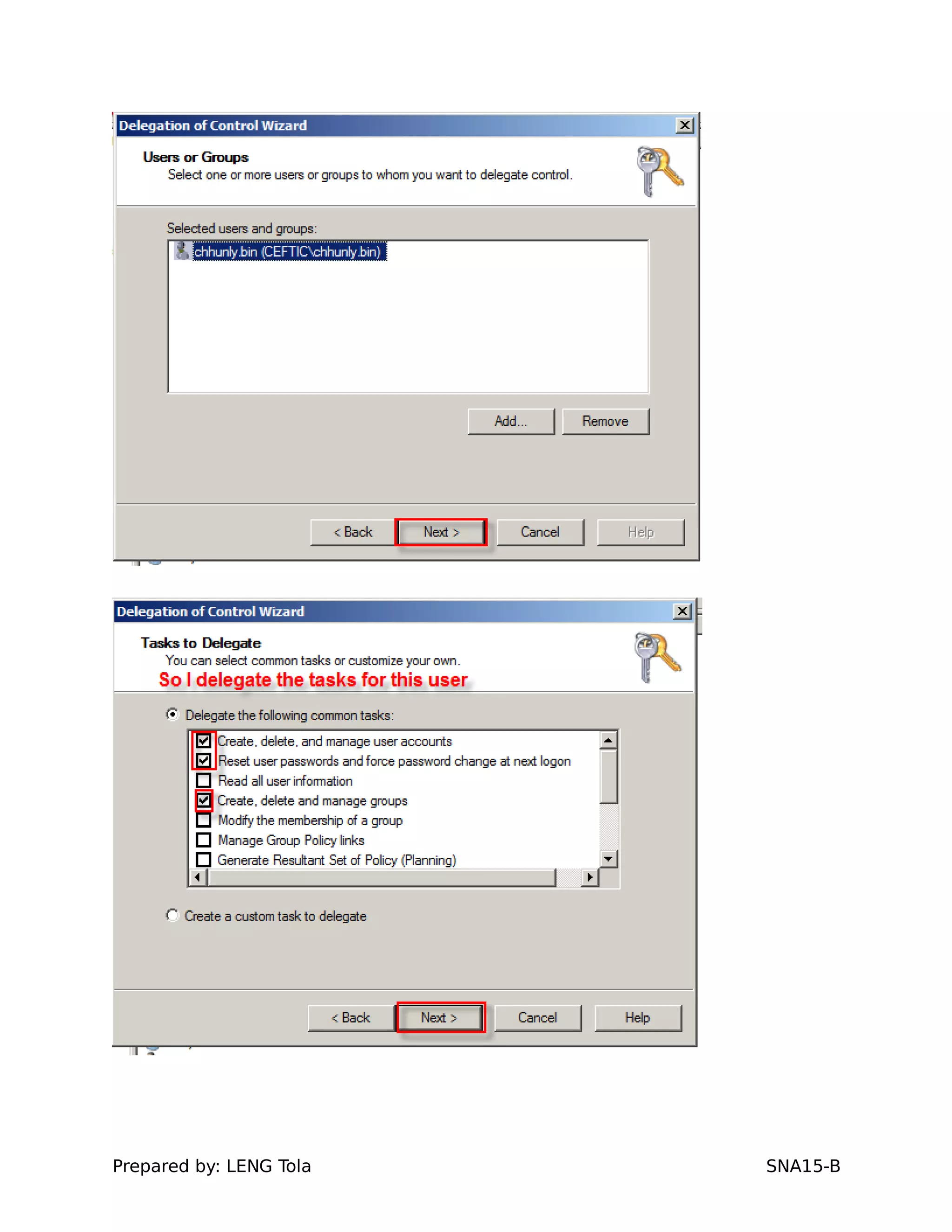 Prepared by: LENG Tola SNA15-B
 