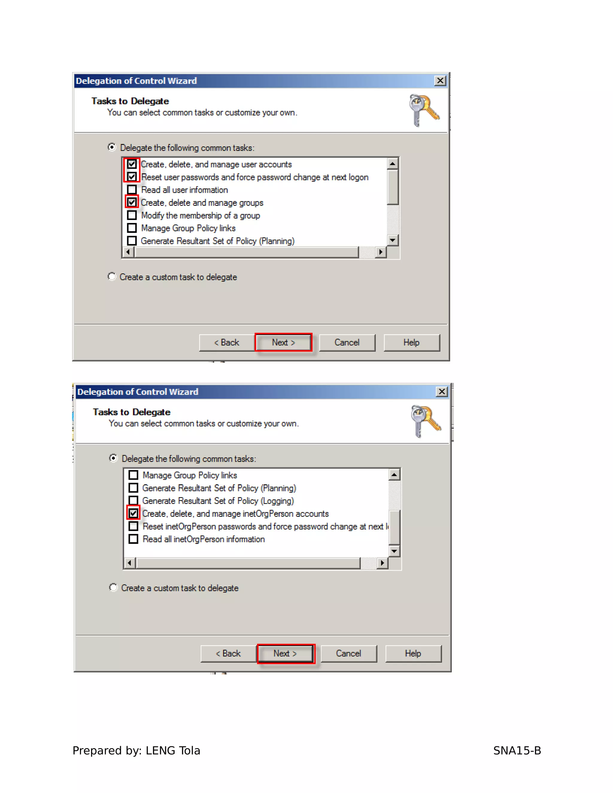 Prepared by: LENG Tola SNA15-B
 