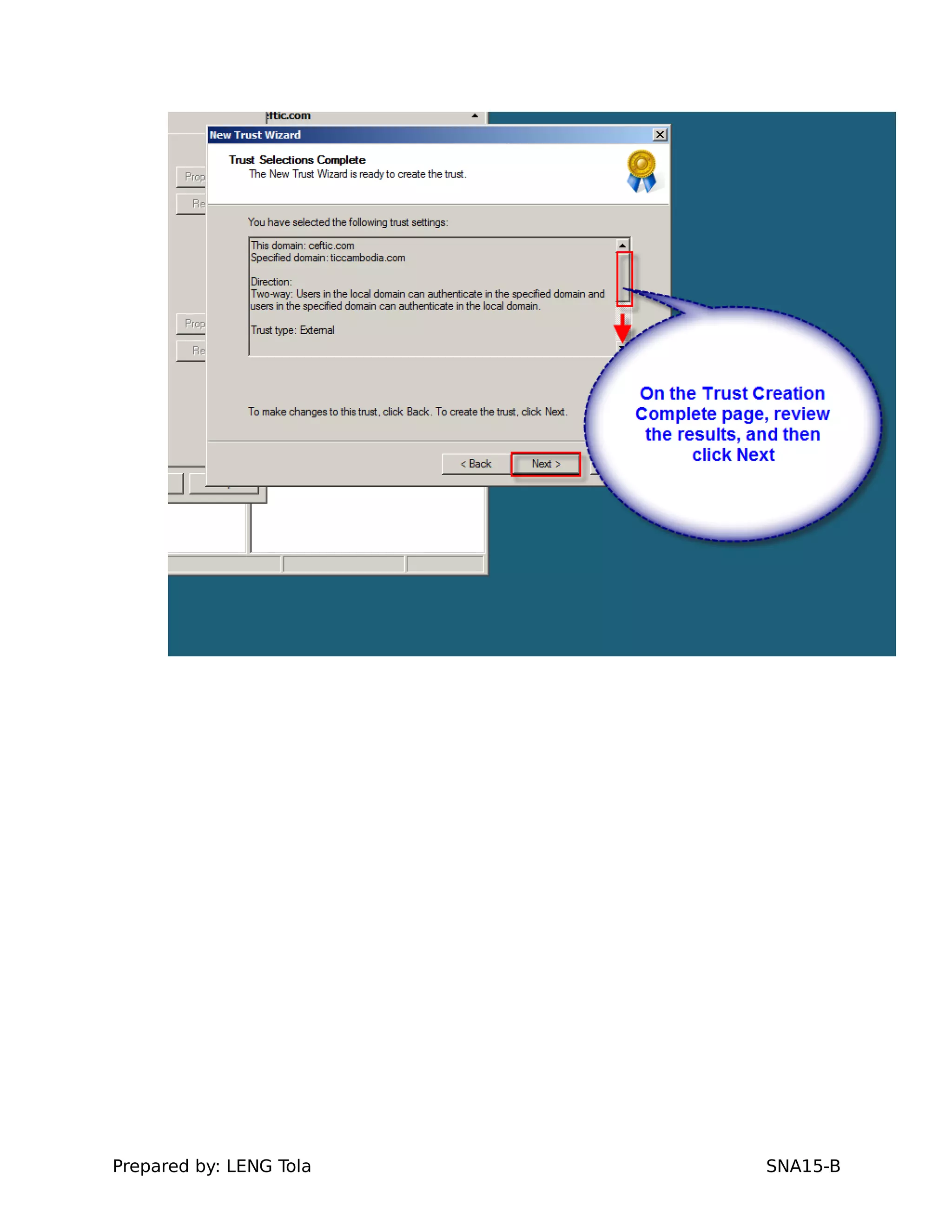 Prepared by: LENG Tola SNA15-B
 