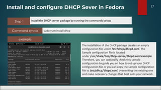 Dhcp Configuration File configure a DHCP server on Fedora.pdf
