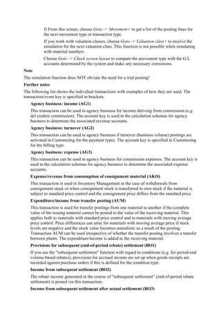 Configure automatic postings | DOC