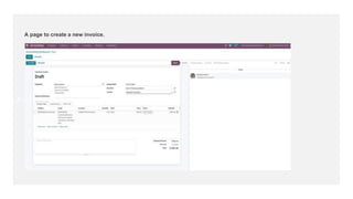 A page to create a new invoice.
A page to create a new invoice.
 