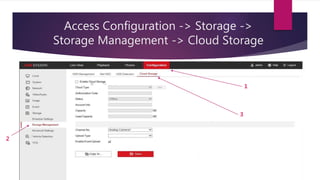 How to configure hikvision dvr cloud storage through web browser PPTX