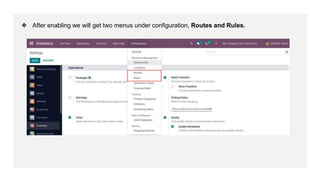 Configuring Route and Rule in Odoo 15