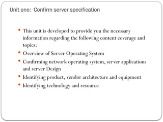 server installation and configuration step | PPTX