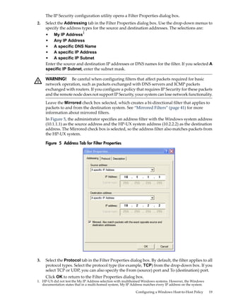 Configuring Microsoft Windows IP Security to Operate with HP ... | PDF