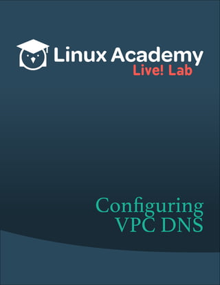 L­­ive! Lab
Configuring
VPC DNS
 