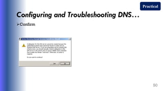 Configuring and Troubleshooting DNS…
Confirm
50
Practical
 