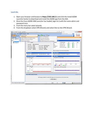Configuring asa site to-site vp ns | PDF