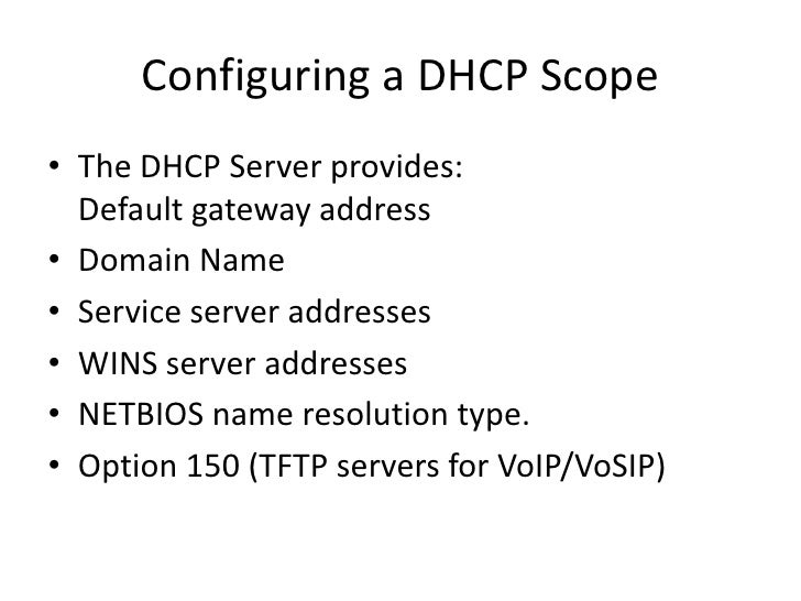 Configuring Dhcp Server, Scopes & Superscopes