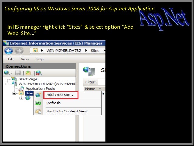 How to install ASP.NET 1.1 with IIS7 on Vista and Windows 2008
