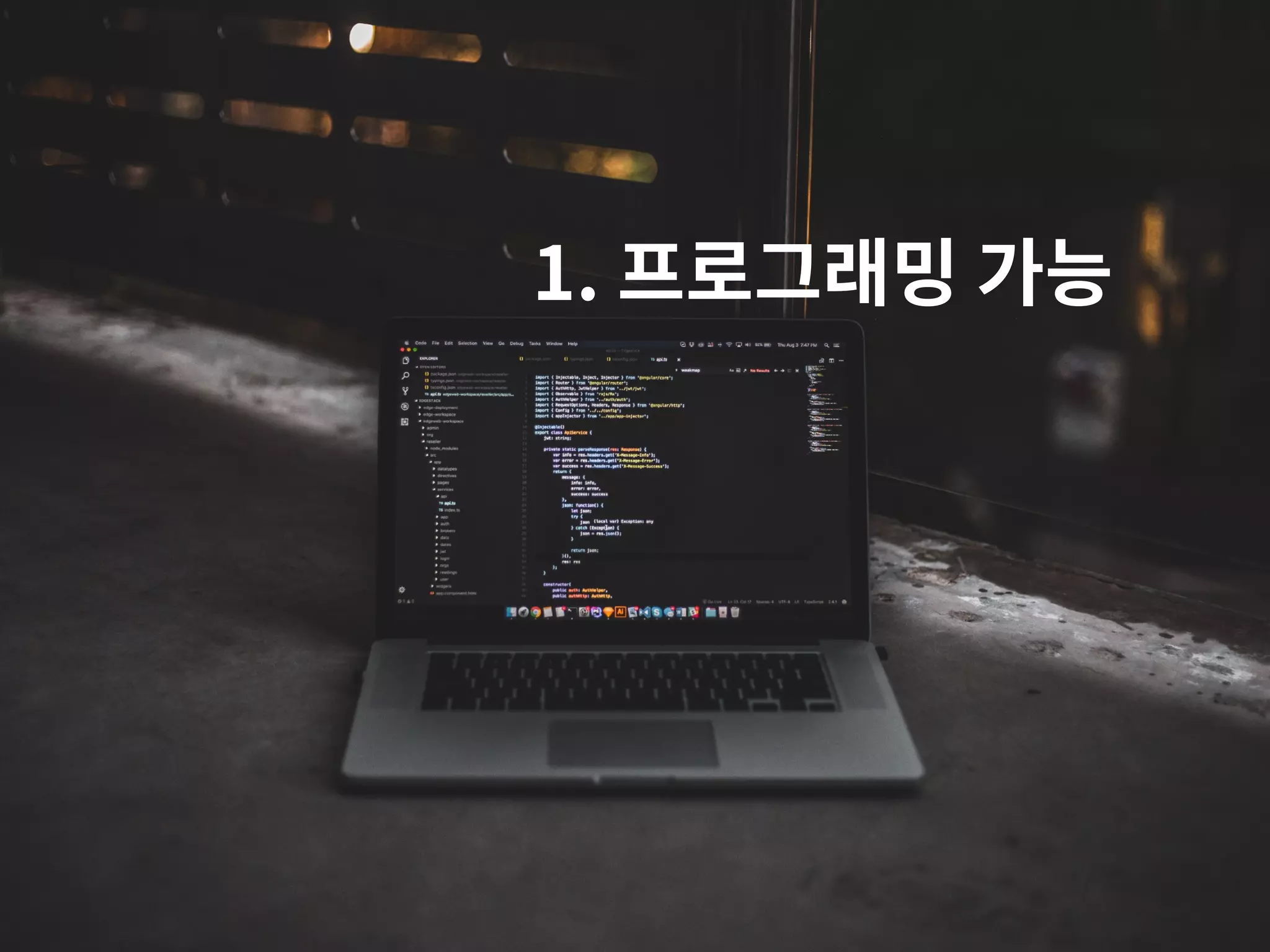 1. 프로그래밍 가능 