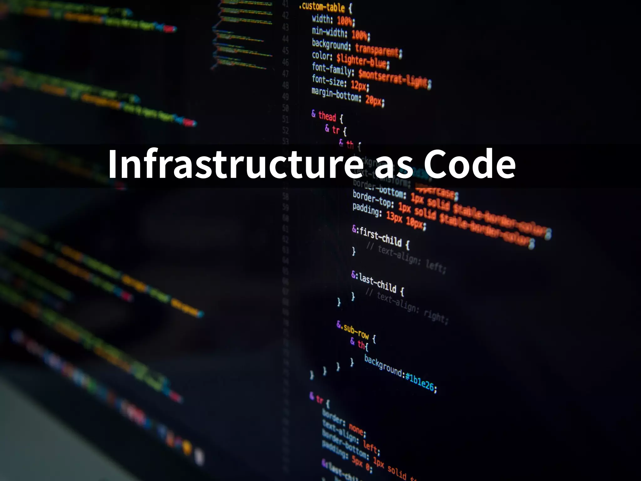 Infrastructure as Code 