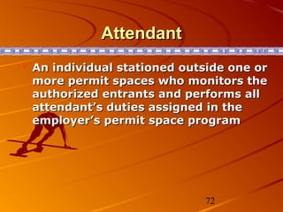 Permit Required Confined Spaces | PPT