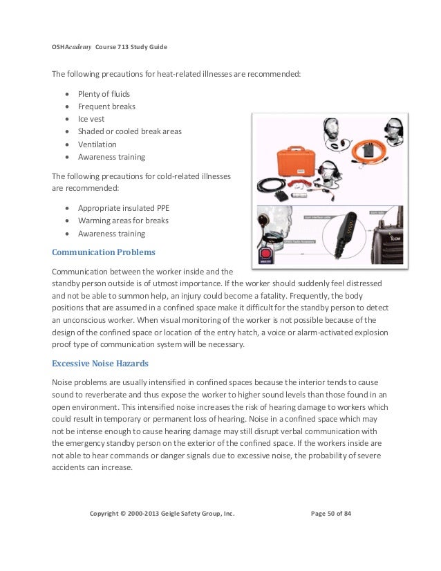 Confined space dissertation