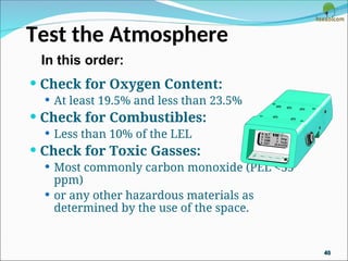 confined space Safety for Plant and any other premises | PPT