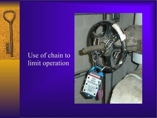 Use of chain to limit operation 