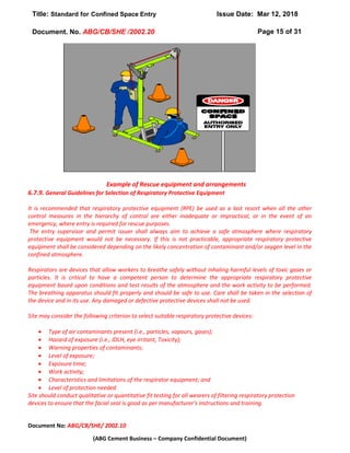 Confined space entry | PDF