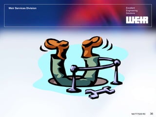 Excellent
Engineering
Solutions
Weir Services Division
36
NATT7029 R0
 