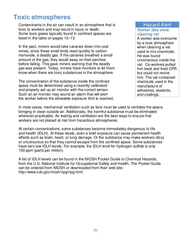 Msha Confined Spaces