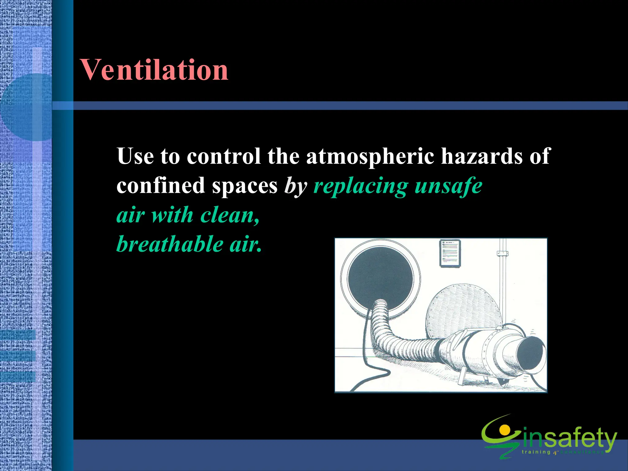 Confined Space (Ventilation) for safety in construction works | PPT