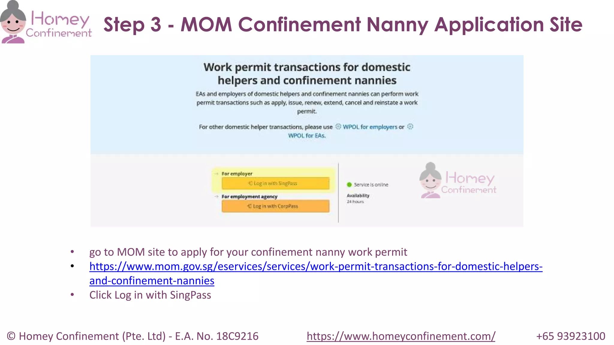 Confinement Nanny Work Permit | PDF