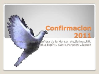Confirmacion2011 Parroquia Nuestra Señora de la Monserrate,Salinas,P.R. Capilla Espíritu Santo,Parcelas Vázquez 