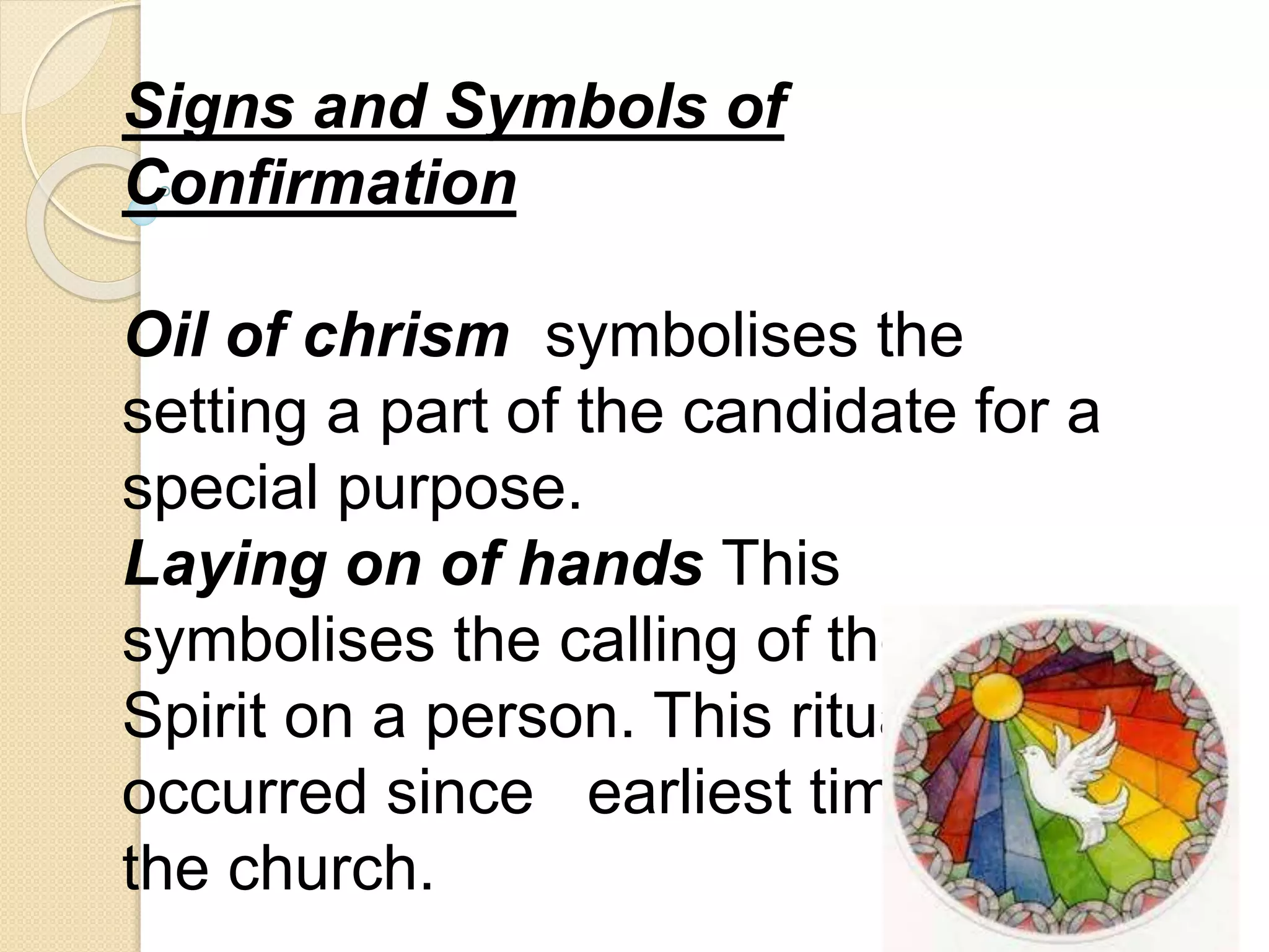 Confirmation Signs And Symbols — free download