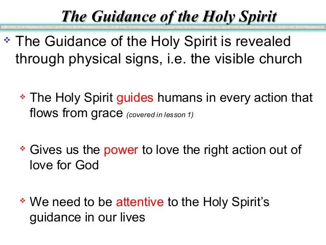 The Guidance Of Holy