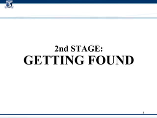 2nd STAGE: GETTING FOUND 