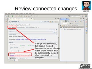Review connected changes
2013 Dariusz Łuksza2013 Dariusz Łuksza
roman
Change was submitted,
but it is not merged
because i...
