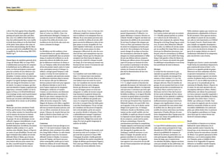 22
Korea / Japan 2001
23
Tournament Analyses
a direct free kick against Korea Republic.
As a team, they looked capable of good
passing and quick inter-play and often
they were very skilful in their ball reten-
tion, but unfortunately they were unable
to break down defences in the final third
of the pitch. Some players who came on
were lively and promising, but the Mexi-
can team needs to be reshuffled if they are
to qualify for the forthcoming 2002 FIFA
World Cup™.
Faisant figure de répétition générale de la
Coupe du Monde 2002, la Coupe FIFA/
Confédérations aura permis de comparer
le football joué sur les différents conti-
nents. Les huit participants avaient opté
pour des systèmes de jeux distincts, aux-
quels ils se sont tenus avec une grande
discipline. Certaines nations, les deux pays
hôtes en particulier, ont fait d’énormes
progrès à cet égard. Quelques équipes tou-
tefois ont changé de formation en cours
de match. Ces aspects tactiques, qui don-
nent une identité à l’équipe,acquièrent une
importance croissante semble-t-il. Sur le
papier, la France et le Brésil bénéficiaient
d’un avantage certain, mais la performance
notable d’un outsider ou la prestation
fournie par un joueur individuel peuvent
aussi décider de la victoire ou de la défaite.
Australie
Menée par son jeune entraîneur Frank
Farina, qui fit preuve d’une intelligence
et d’un calme certains, les Australiens ont
créé la surprise du tournoi en battant
la France 1-0 lors du deuxième match
de groupe. Ils ont su développer un jeu
collectif, s’appuyer mutuellement, ne pas
prendre de risques inutiles et jouer un
football chaleureux. En défense, ils avaient
adopté le solide système 4-4-2, que la
rotation entre Murphy, Moore et Popovic
au centre n’a pas déstabilisé. Devant cette
ligne évoluaient deux milieux de terrain
défensifs Okon et Skoko, qui n’ont pas
manqué de faire leur apparition dans les
onze mètres adverses pour autant. Sur
les ailes, Lazaridis lançait les attaques
à gauche et Emerton à droite tout en
appuyant les deux attaquants centraux
Zane et Corica (ou Zdrilic). Zane s’est
particulièrement distingué à l’attaque en
essayant de conserver le ballon, attendant
le soutien d’un milieu de terrain. Leur
excellent jeu de tête fit des ailes aussi une
source constante de danger.
Brésil
Les Brésiliens ont fait confiance à leur
système habituel avec quatre défenseurs.
De manière inhabituelle dans un premier
temps, le soutien de la défense en cas de
possession adverse du ballon fut assuré
par les défenseurs extérieurs Ze Maria et
Leo, car Vampeta, milieu de terrain défen-
sif lors du premier match contre le Came-
roun, participait souvent à l’attaque. Le
tableau a changé quand Vampeta a cédé
sa place à Leomar les trois matches sui-
vants. Le capitaine sud-américain soutint
ses défenseurs intérieurs dans la mesure
de ses moyens, afin que les défenseurs
latéraux puissent intervenir pour appuyer
les offensives latérales et ouvrir de la
sorte l’espace requis par les attaquants
Washington, Anderson et Leandro.
Comme ces trois derniers ont démontré
quelques faiblesses pour concrétiser, le
Brésil n’a pas réussi à marquer lors des
deux derniers matches de groupe. Le
milieu de terrain composé de Carlos
Miguel, de Ramon et de Fabio a régulière-
ment trouvé l’ouverture dans les défenses
adverses au moyen de passes précises, sans
voir ses efforts couronnés de succès pour
autant. L’absence de réussite finit par être
fatale au Brésil en demi-finale, qui vit la
France s’imposer de peu et se qualifier
pour la finale.
Cameroun
Les Camerounais n’ont pas dérogé au sys-
tème 3-5-2 de tout le tournoi. L’épine dor-
sale défensive était constituée d’un solide
trio: Song, Kalla et Wome. Les ailes étaient
très bien garnies aussi avec les joueurs
offensifs Geremi et Njanka. Ces joueurs,
noyau de l’équipe, ont fourni une pres-
tation remarquable, tandis que la contri-
bution des milieux de terrain Alnoudji,
Olembe et Foe n’a que modestement inflé-
chi le cours du jeu. Ceux-ci n’ont pas véri-
tablement rempli leur mission de pivot
entre la défense et les attaquants Etoo ou
Mboma. Ils ne sont jamais parvenus non
plus à contrôler le milieu de terrain, obli-
geant souvent les défenseurs à faire de lon-
gues passes en avant, incapables de vrai-
ment inquiéter l’adversaire. Au moyen de
dribbles et de courtes passes, les deux
attaquants s’efforcèrent de créer des occa-
sions de buts, mais manquèrent trop sou-
vent d’appui. Notons que les Africains ont
enregistré une forte baisse de régime et
une perte de créativité à chaque seconde
mi-temps. Ils n’ont même pas montré une
fraction de leur savoir à l’occasion du seul
match qu’il ont remporté.
Canada
Les Canadiens sont restés fidèles au sys-
tème 3-5-2 durant leurs trois matches.
Parmi les milieux de terrain, Bent et sou-
vent Stalteri aussi ont assuré la couver-
ture. Les Canadiens ont souvent cherché
le bonheur dans les contre-attaques,
lancées par Brennan sur l’aile gauche
ou par de longues passes en avant aux
attaquants. Le milieu de terrain avançait
trop lentement en général, laissant des
trous entre défense et attaque. En défense,
Jason De Vos affichait une grande assu-
rance, il a remporté la plupart des duels
de la tête et récupéré bien des balles grâce
à son don d’anticipation. S’il est vrai que
les Canadiens ont fait preuve d’organisa-
tion et de discipline, qu’ils ont montré
un caractère décidé et volontaire, il leur
a indéniablement manqué l’expérience
et la maturité requises face à des adver-
saires plus forts. Malgré leur savoir tech-
nique, ils n’ont pu garder longtemps la
maîtrise du ballon.
France
Le champion d’Europe et du monde avait
de nouveau misé sur le système 4-2-3-1
qui avait fait ses preuves à l’Euro 2000.
L’attaquant de pointe (Anelka générale-
ment) bénéficiait du soutien immédiat de
la ligne de défense que formaient Dugarry,
Pires ainsi que Wiltord ou Marlet. Parmi
les milieux de terrain défensifs, Vieira
assurait les arrières, alors que Carrière
partait fréquemment à l’offensive. Les
quatre défenseurs (Lizarazu, Silvestre ou
Lebœuf, Desailly et Sagnol) ont laissé une
impression de solidité et de souveraineté.
Ils ont lancé la plupart des attaques par
Vieira ou Pires, qui tentaient à leur tour
de mettre les attaquants en bonne posi-
tion de tir. Très techniques, les Français
surent changer de tactique en fonction
des circonstances, alternant de rapides
attaques ou restant patiemment à l’affût
devant une défense adverse compacte.
Ils firent par ailleurs preuve d’un grand
esprit d’à-propos au moment de saisir
les occasions se présentant et de mettre
à profit les erreurs de l’adversaire. En
somme, les Français ont une fois de
plus fait la démonstration de leur très
grande classe.
Japon
Les Japonais débutèrent par un système
3-4-1-2, adapté ensuite en fonction des
aptitudes des joueurs, de l’adversaire et de
la propre stratégie offensive. Les Japonais
sont parvenus à convaincre par leurs apti-
tudes techniques et une bonne circulation
du ballon en défense.A cet égard, Morioka
a montré un grand talent en perturbant
très vite le jeu de l’adversaire. Le milieu
de terrain que formaient Ono, Inamoto et
Hidetoshi Nakata a lui aussi brillé. Ono,
sur la gauche, et Ito, sur la droite, surent
élargir le jeu quant à eux. A l’attaque,
Nishizawa, Suzuki ou Morishima consti-
tuaient un duo créatif, mobile, très fort
en dribble, et rapide par dessus le marché.
Les Japonais avaient adopté une tactique
de jeu compacte, conservant les postes
de façon systématique. Durant les
entraînements précédant la compétition,
l’équipe nippone avait beaucoup travaillé
la formation de blocs défensifs et offen-
sifs. Kawaguchi, le gardien star des
Asiatiques, conférait assurance et con-
fiance à l’équipe. Ses parades ont lar-
gement contribué à la victoire sur le
Canada et le Cameroun. Les Japonais
sont apparus très concentrés; ils ont affi-
ché une bonne préparation tant physique
que mentale.
République de Corée
Les Coréens avaient opté pour un système
3-5-2 flexible, passant parfois au système
4-4-2 selon le jeu de l’adversaire. La
défense était composée du capitaine Hong
Myung Bo et de Song Chong Gug au centre
avec, en outre, deux défenseurs offensifs
sur les ailes. Les milieux de terrain, menés
par un excellent Yoo Sang Chul, ne comp-
tèrent pas les kilomètres parcourus, ren-
forçant, selon les circonstances, la défense
ou l’attaque, avec le très subtil Choi Sung
Yong à l’aile gauche et Kim Do Hoon à la
pointe. Les Coréens ont montré des quali-
tés athlétiques extraordinaires et une forme
leur permettant de tenir la distance.
Mexique
Le tenant du titre mexicain n’a pas
répondu aux grandes attentes qu’il sus-
citait. Les Mexicains ont manqué d’as-
surance, et leur système 3-5-2 ne s’est
pas avéré assez compact pour briser les
attaques adverses. Dans les matches de
groupe, ils ont encaissé huit buts et n’ont
marqué qu’une fois en transformant un
coup franc direct contre la Corée. Les
Mexicains ont bel et bien fait la preuve
de leur savoir technique, de leur vitesse
d’exécution, de leur aptitude à combiner,
de leur habileté à conserver le ballon;
malheureusement presque toutes leurs
attaques sont régulièrement venues se
briser à proximité des onze mètres dans
le meilleur des cas. Bien qu’un certain
nombre de joueurs aient laissé une bonne
impression, il faudra effectuer de nom-
breux changements dans l’équipe pour lui
donner une chance de qualification à la
Coupe du Monde 2002.
La Copa FIFA/Confederaciones, conside-
rada como ensayo principal de la Copa
Mundial de la FIFA 2002 Corea/Japón™,
ofreció la posibilidad de comparar el
fútbol de los diversos continentes. Los
ocho participantes eligieron diferentes sis-
temas de juego, que se mantuvieron
con absoluta disciplina. Algunas naciones,
como por ejemplo, las dos anfitrionas, rea-
lizaron grandes progresos en este sector.
Hubo asimismo equipos que variaron sus
planteamientos, adaptándolos al desarro-
llo del encuentro. Estos aspectos tácticos,
que reflejan el carácter de una escuadra,
son cada vez más importantes en el fútbol.
En el papel, Francia y Brasil tenían todo
para cumplir un magnífico desempeño y
eran considerados superiores a los demás,
pero a veces son decisivas la entrega y la
garra de un equipo inferior, así como el
rendimiento individual de los integrantes,
para una derrota o una victoria.
Australia
Dirigidos por el joven y astuto entrenador
Frank Farina, los australianos depararon la
gran sorpresa del torneo al batir 1 a 0 a
Francia en su segundo partido de grupo.
Mostraron un buen andamiaje colectivo,
se apoyaron mutuamente, no corrieron
riesgos innecesarios y jugaron con mucho
corazón. Su planteo táctico se basó en un
sistema 4-4-2, con un sólida marcación en
zona, que no se vio perjudicada por las
rotaciones de Murphy, Moore y Popovic en
el centro. En esta zona operaron dos cen-
trocampistas defensivos (Okon y Skoko),
infiltrándose este último frecuentemente
en el área contraria. Lazaridis (izquierda) y
Emerton (derecha) patrullaban las bandas,
apoyando a los arietes Zane y Corica (o
Zdrilic) que subían por el medio. Zane
era el punto de enganche para las acciones
ofensivas, reteniendo el balón en caso de
necesidad o habilitando a los centrocam-
pistas que subían desde atrás. La potencia
de los jugadores australianos en el juego
aéreo hacía que los centros fueran una
fuente de constante peligro.
Brasil
Los brasileños se basaron en su sistema
habitual de cuatro defensores. En el
primer partido contra Camerún, fue
inusual que, en las situaciones de pérdida
de balón, fueran los marcadores centrales
Zé María y Leo quienes apoyaran la labor
defensiva, y no el centrocampista defen-
sivo Vampeta, quien se hallaba frecuen-
temente en la vanguardia. El esquema
defensivo se modificó cuando Vampeta
cedió su puesto a Leomar. El capitán
 