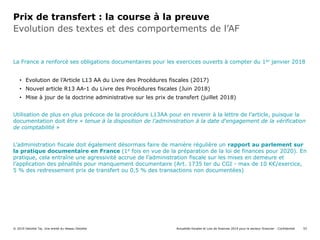 Evolution des textes et des comportements de l’AF
Prix de transfert : la course à la preuve
La France a renforcé ses oblig...