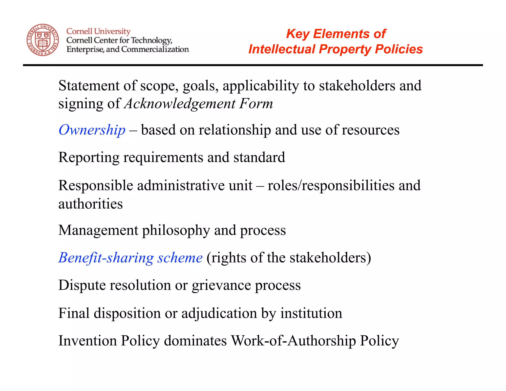 Alan Paau: Intellectual Property & Conflict Management in Academic Institutions