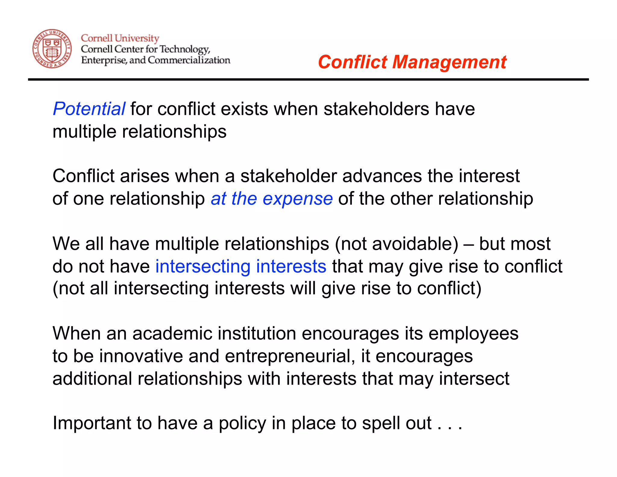 Alan Paau: Intellectual Property & Conflict Management in Academic Institutions