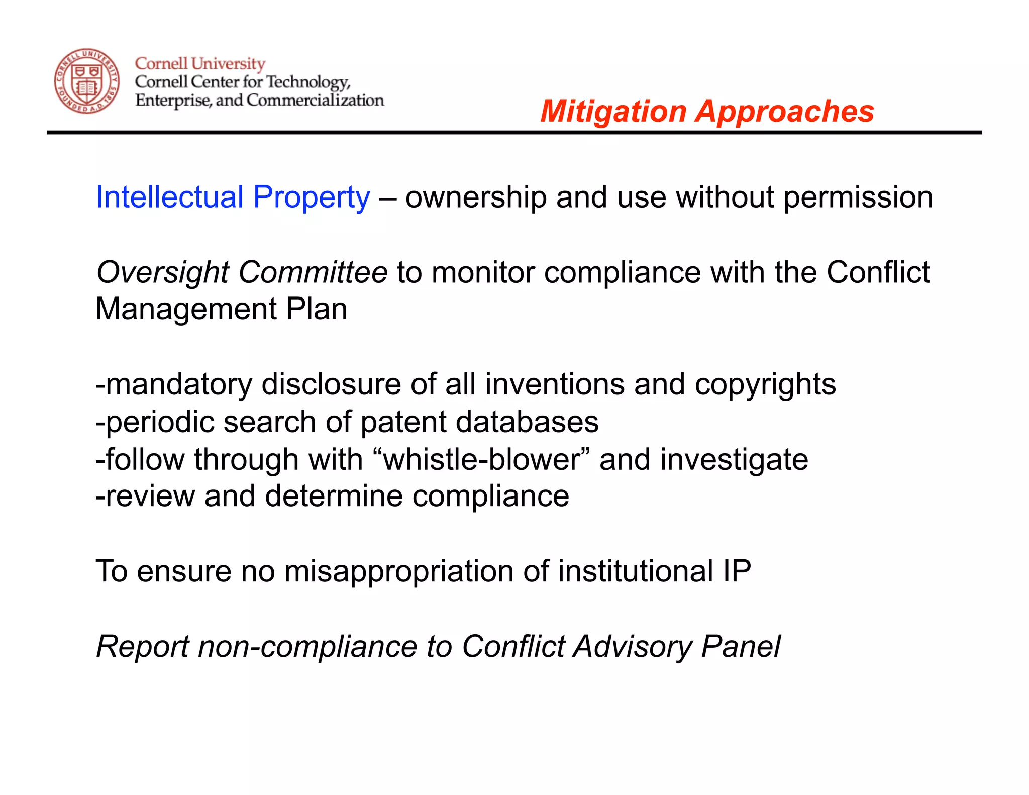 Alan Paau: Intellectual Property & Conflict Management in Academic Institutions
