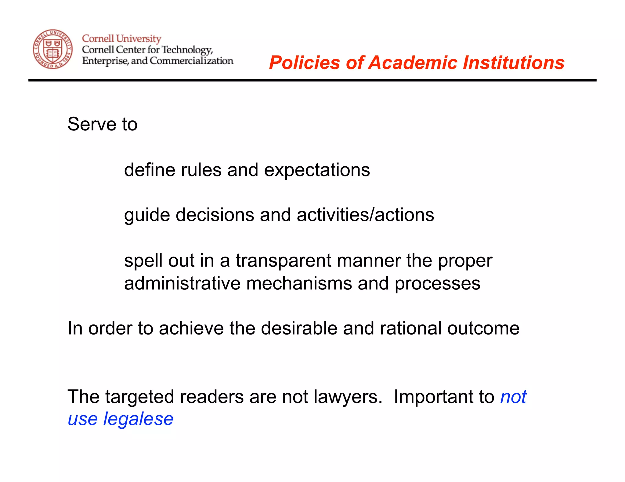 Alan Paau: Intellectual Property & Conflict Management in Academic Institutions