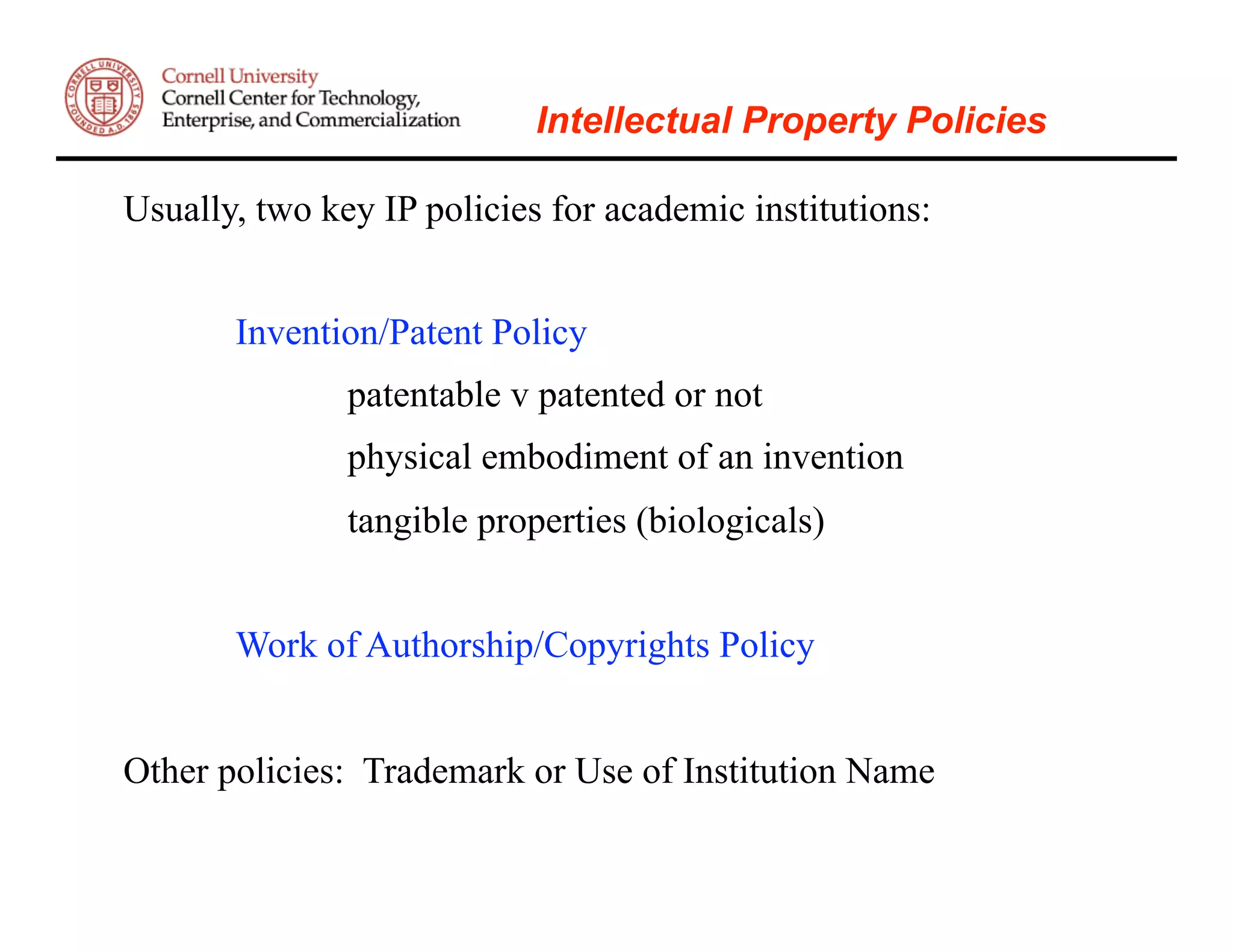 Alan Paau: Intellectual Property & Conflict Management in Academic Institutions