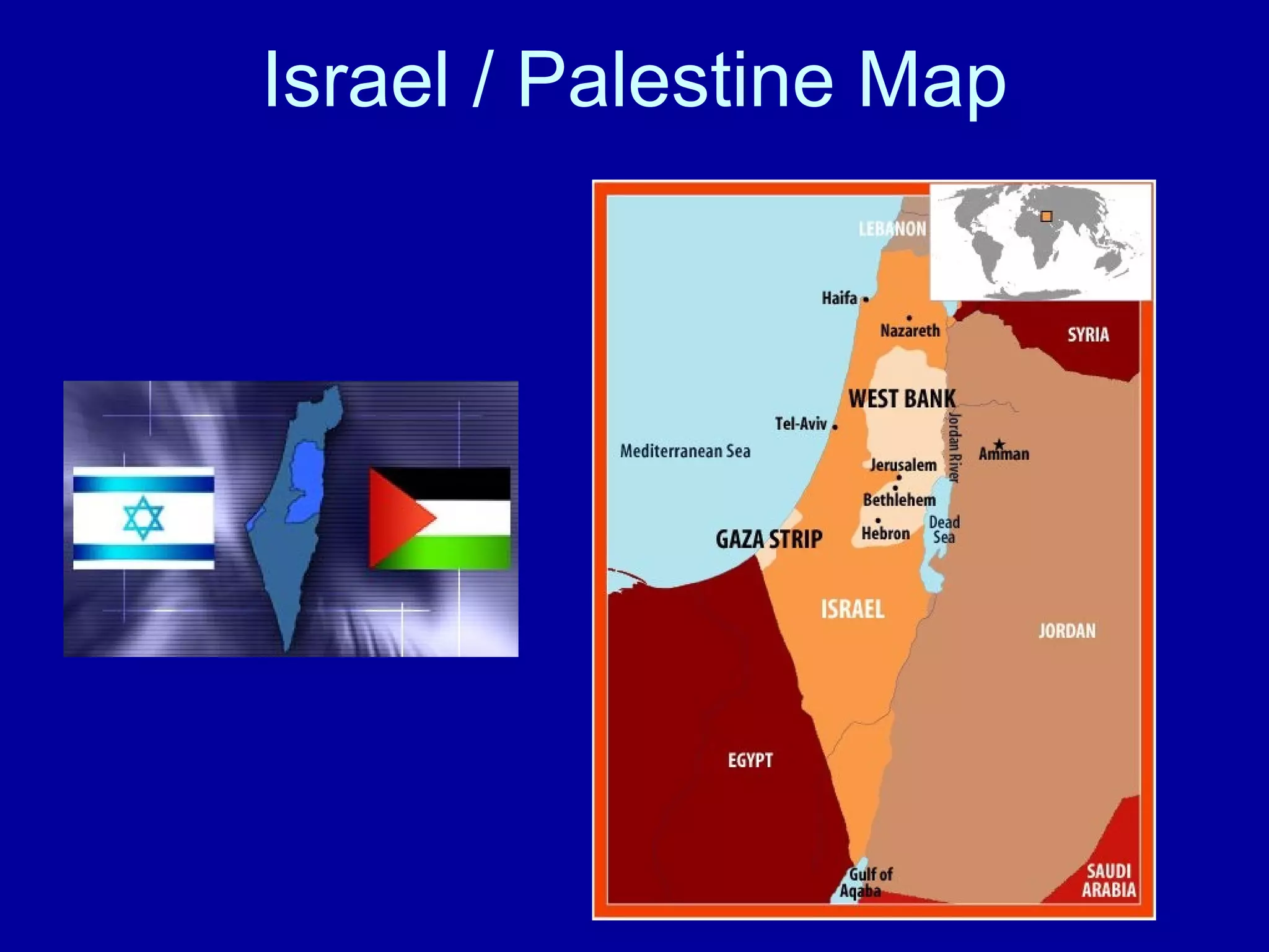 Israel / Palestine Map 