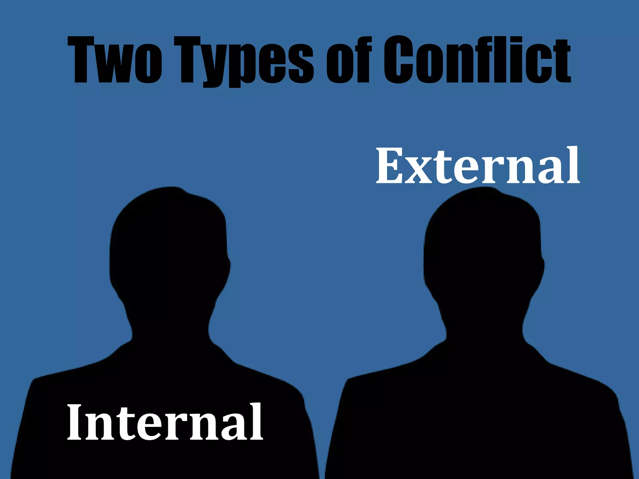 Two Types of Conflict
External
Internal