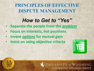 The parties are readily identifiableCollaborative Processes may work if… (cont.)All parties have a legitimate spokesperson