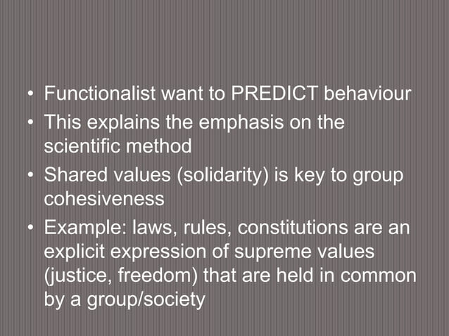 Conflict and functionalist theory | PPTX