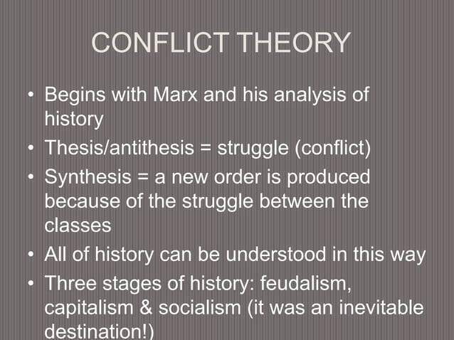 Conflict And Functionalist Theory Pptx