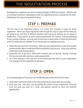 Conflict and negotiation | PDF